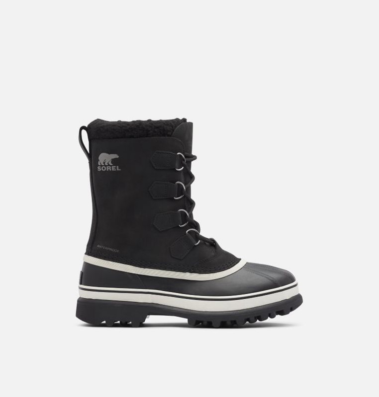 Mens Snow Boots Black/Grey - Sorel Caribou™ - 817-PTDGAL